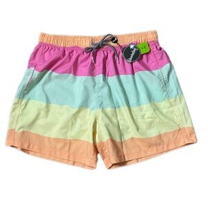 NEW| Boardies Refresher Stripe Mid Length
Swim Shorts